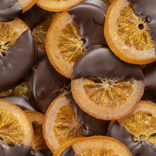 Sinaasschilletjes in chocolade melk