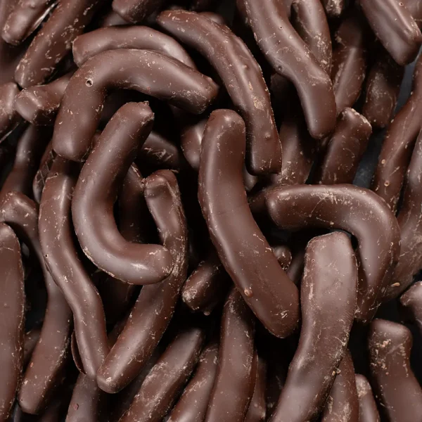 Sinaasschilletjes in chocolade puur