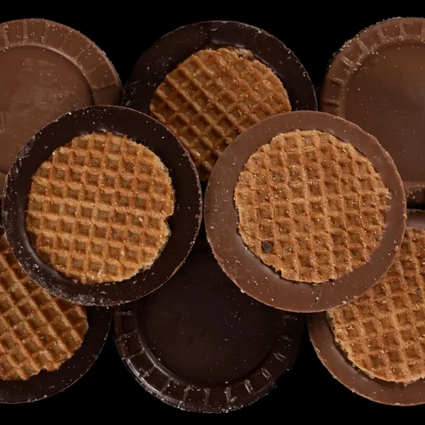 Chocostroopwafeltjes melk en puur